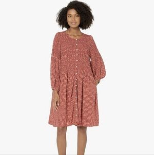 Madewell Challis Button‎ Front Mini Dress Size M Daisy Floral New